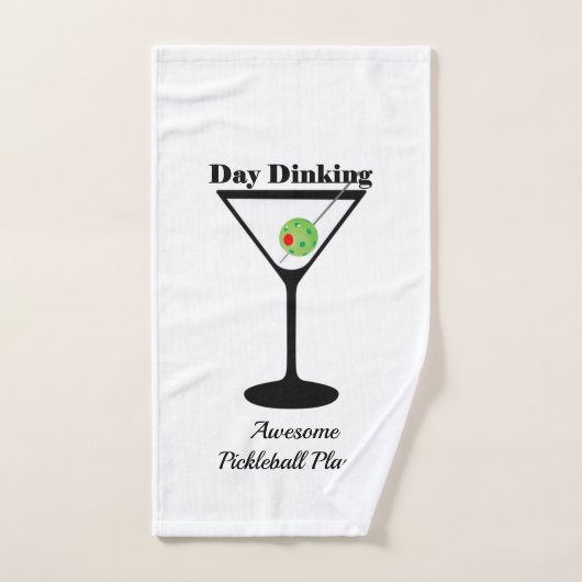Dag Dinking Persoonlijke Pickleball Sweat Sport Handdoek (Handdoek)