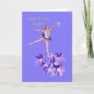 Dag, Dochter, Ballerina en Violet Kaart