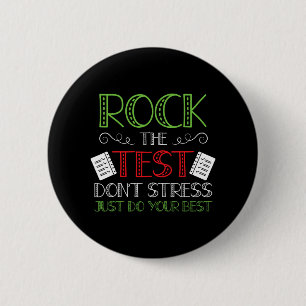 Dag Doe je beste staat testen leraar student jonge Ronde Button 5,7 Cm