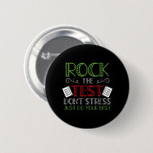 Dag Doe je beste staat testen leraar student jonge Ronde Button 5,7 Cm (Voorkant /achterkant)