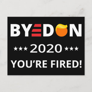 Dag Don 2020 Je bent bang! Funny Biden Harris Art Briefkaart