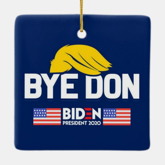 Dag Don BIDEN 2020 President HARRIS Keramisch Ornament (Achterkant)