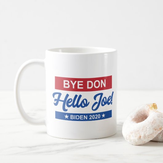 Dag Don Hallo Joe Biden 2020 Koffiemok (Met donut)