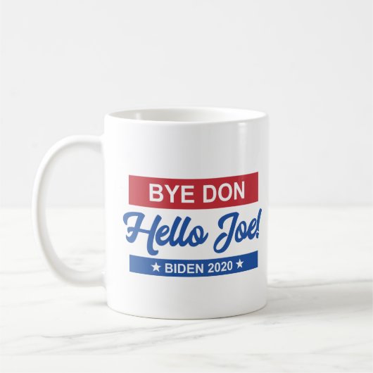 Dag Don Hallo Joe Biden 2020 Koffiemok (Links)