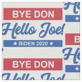 Dag Don Hallo Joe Biden 2020 Pattern Stof (Close Up)