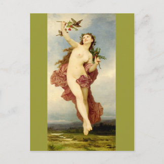 Dag door Bouguereau Briefkaart