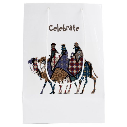 Dag drie Kings vieren Medium Cadeauzakje (Achterkant)