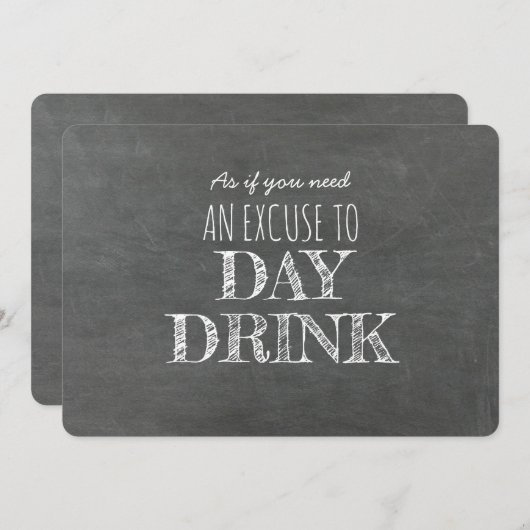 Dag Drink ...Grappig bruidsmeisje voorstel Kaart (Voorkant / Achterkant)