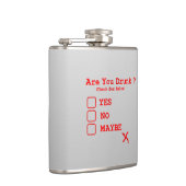 Dag Drink Humor Funny Drink Test Booze Whiskey Heupfles (Rechts)