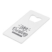 Dag Drink in 2020 Creditkaart Flessenopener (Voorkant Gekanteld)