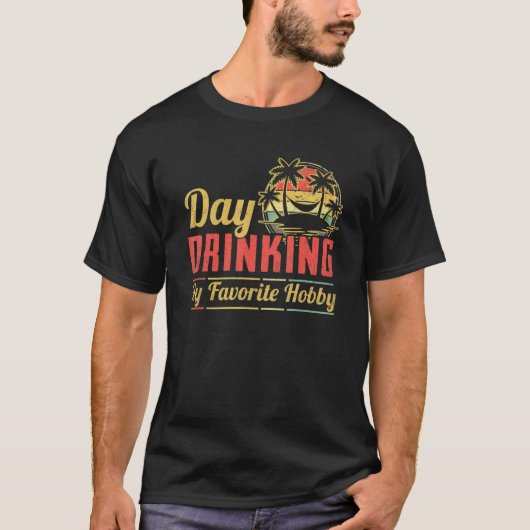 Dag Drink mijn favoriete hobbybierwijn T-shirt (Voorkant)