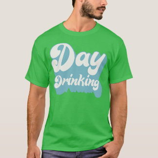 Dag Drink Typografie Booze Lover Design T-shirt