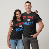 Dag Drink voor Amerika Drink Vierde juli T-shirt (Unisex)