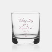 DAG DRINK - VOOR HAAR! door Jeff Willis Art Whisky Glas (Voorkant)