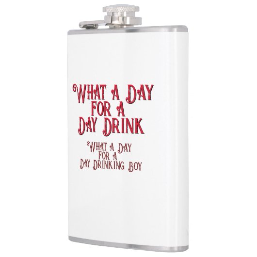 Dag Drink - Voor hem! door Jeff Willis Art Heupfles (Links)