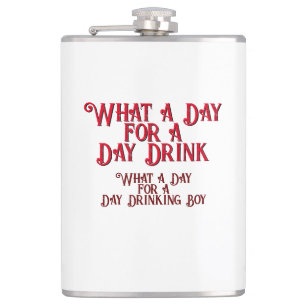 Dag Drink - Voor hem! door Jeff Willis Art Heupfles