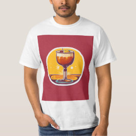Dag Drinker 70s Retro Sticker T-shirt