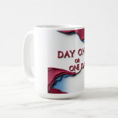 Dag één of één dag koffiemok (Voorkant links)