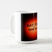 Dag Eén of Eén Dag Koffiemok (Voorkant links)