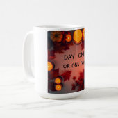 Dag één of één dag koffiemok (Voorkant links)