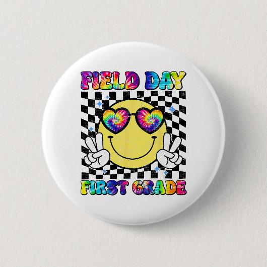 Dag Eerste Grade Leraar Laatste Dag van de School Ronde Button 5,7 Cm (Voorkant)