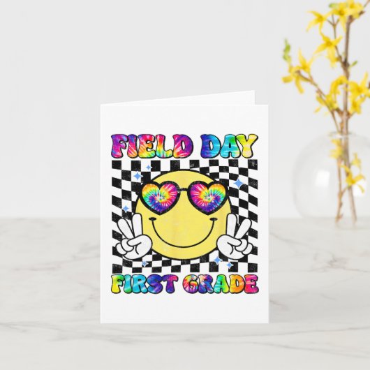 Dag Eersteklas Leerling Leraar Laatste Dag Van Sch Kaart (Gele Bloem)