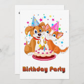 Dag en dag Uitnodiging (Voorkant / Achterkant)