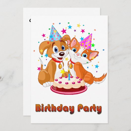 Dag en dag Uitnodiging (Voorkant / Achterkant)