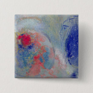 Dag en nacht, 1908-11 vierkante button 5,1 cm