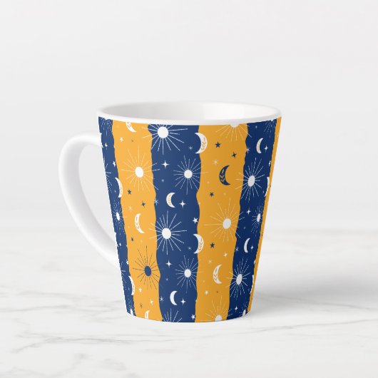 Dag en nacht 2 latte mok (Linkerhoek)