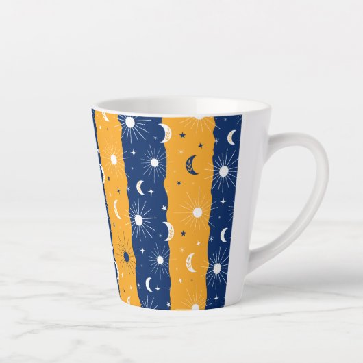 Dag en nacht 2 latte mok (Rechts)