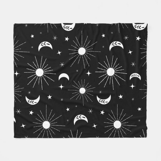 Dag en nacht 3 fleece deken (Voorkant (Horizontaal))