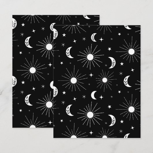 Dag en nacht 3 notitiekaartje (Voorkant / Achterkant)