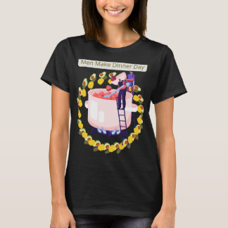 Dag en nacht dinermenu t-shirt