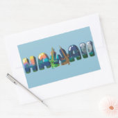 DAG EN NACHT HAWAII GECKOS RECHTHOEKIGE STICKER (Envelop)