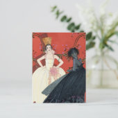 Dag en nacht in Parijs Art Deco Briefkaart (Staand voorkant)