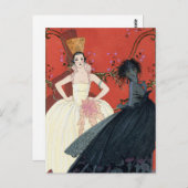 Dag en nacht in Parijs Art Deco Briefkaart (Voorkant / Achterkant)