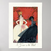 Dag en nacht in Parijs Art Deco Poster (Voorkant)