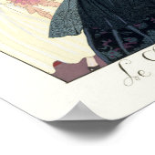 Dag en nacht in Parijs Art Deco Poster (Hoek)