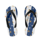 Dag en nacht kinder teenslippers (Voetbed)