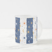 Dag en nacht matglas koffiemok (Voorkant rechts)