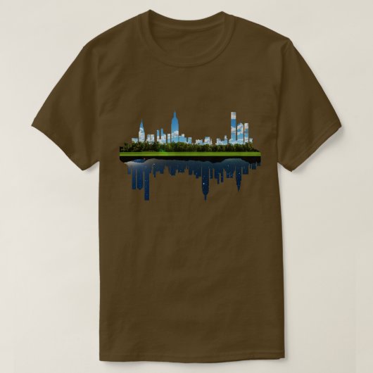 dag en nacht natuur stad t-shirt (Design voorkant)