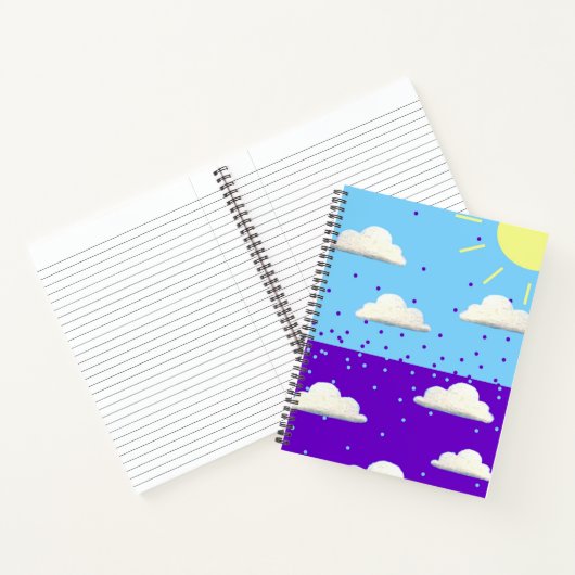 Dag en Nacht notebook Notitieboek (Binnen)