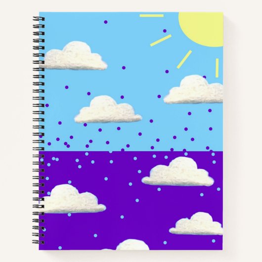 Dag en Nacht notebook Notitieboek (Voorkant)