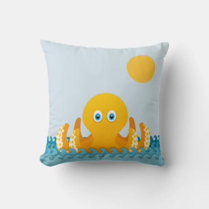Dag en nacht Octopus Kussen