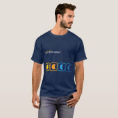 Dag en Nacht retro T-shirt (Voorkant volledig)