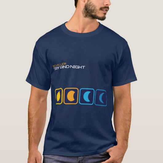 Dag en Nacht retro T-shirt (Voorkant)