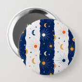 Dag en nacht ronde button 4,0 cm (Voorkant /achterkant)