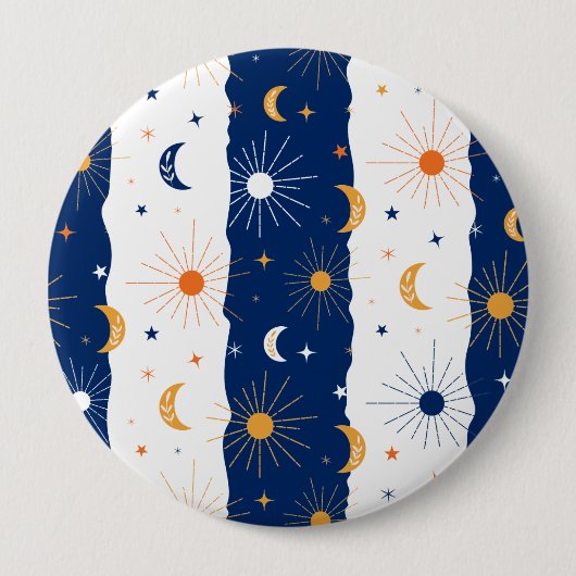Dag en nacht ronde button 4,0 cm (Voorkant)