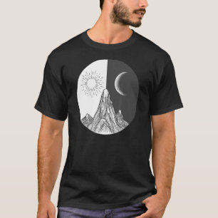 Dag en nacht Sun Moon World, zie Goede Grafische T T-shirt
